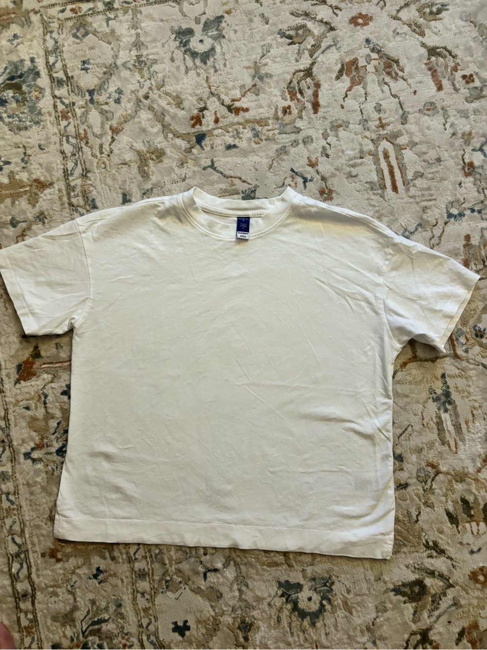 Old Navy White Short Sleeve Crew Tee